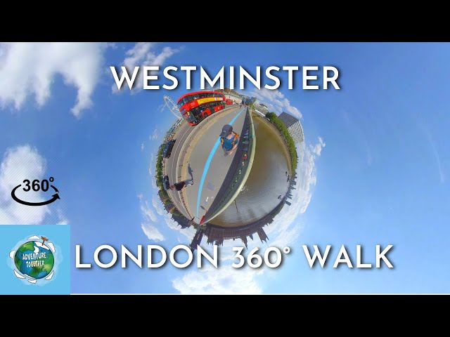 [360° London Walking Tour #10] London Eye to Westminster