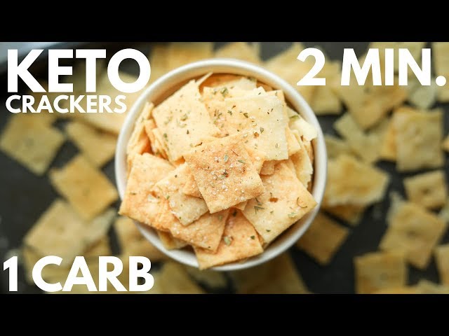 1 Carb Keto Crackers | EASY KETO RECIPES