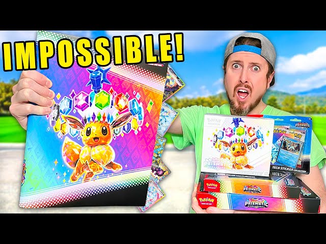 Opening EVERY Prismatic Evolutions Pack to Build My Pokémon Binder!