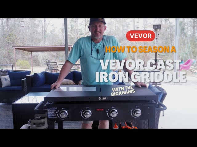 How to Season a Vevor Cast Iron Outdoor Griddle | How to properly season your propane gas griddle