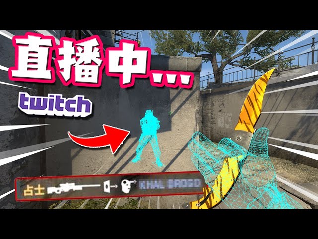 我CSGO開掛碰巧遇上了Twitch實況主直播...🤣 [中幕]