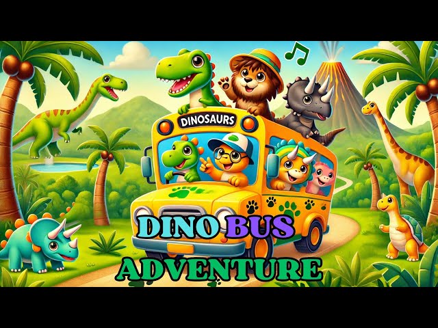 Dino Bus Adventure! 🦖🚍 | Fun Dinosaur Song for Kids