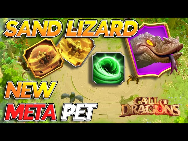 Sand Lizard Is META! Super CHEAP War Pet For MERITS! | Call of Dragons