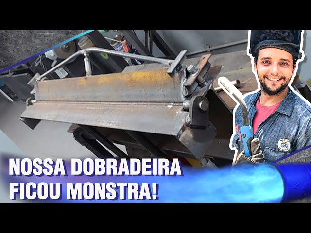 FIZEMOS UMA DOBRADEIRA DE CHAPA GROSSA PARA CONSTRUIR NOSSA ESCADA DE AÇO - DIY