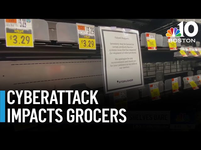 Cyberattack leaves some shelves bare at grocery stores