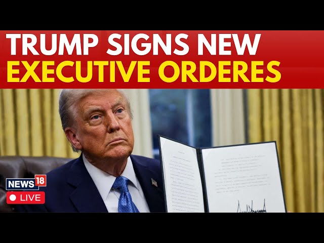 LIVE | Trump Latest News | Trump Signs New Executive Orders Before Meeting Benjamin Netanyahu | N18G