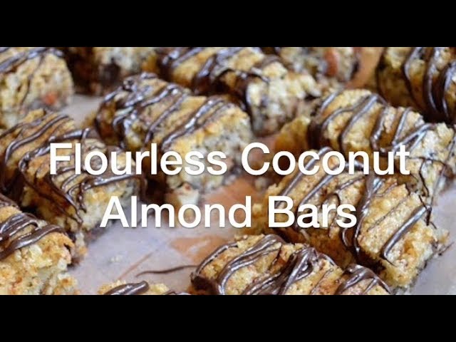 Flourless Coconut Almond Bars - AnOregonCottage.com