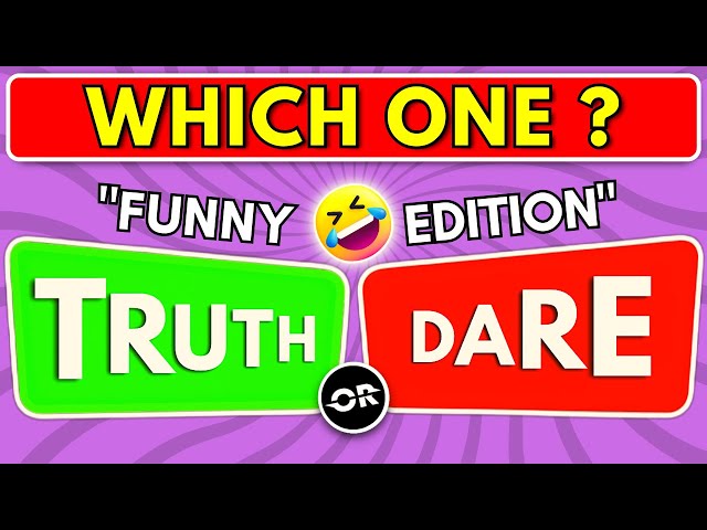 Truth or Dare Funny Questions Edition 😇😈 | Interactive Game