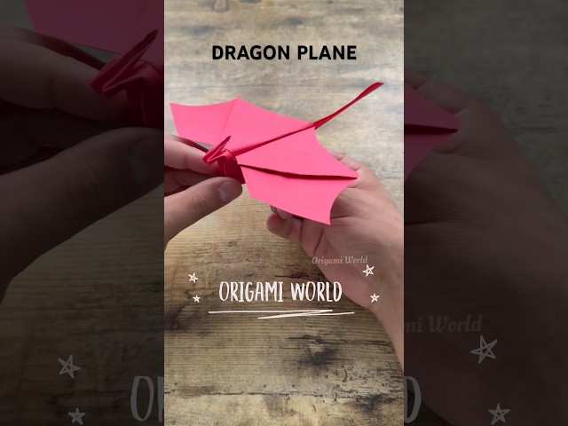 DIY ORIGAMI FLYING DRAGON PLANE | DRAGON PAPER PLANE FLIES FAR INSTRUCTIONS | ORIGAMI DRAGON PLANE