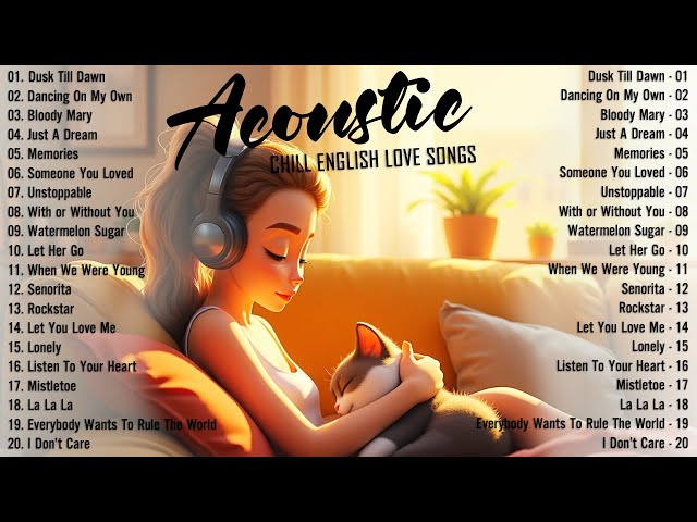 Best Acoustic Songs 2025 🌈 Chill English Acoustic Love Songs 2025 Cover 🌈 Chill Music 2025