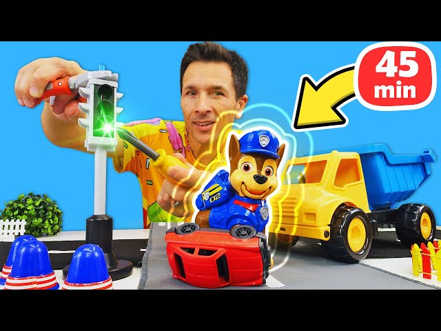 Les meilleurs jeux avec jouets pour garçons avec la Pat Patrouille, les Pyjamasques et les voitures