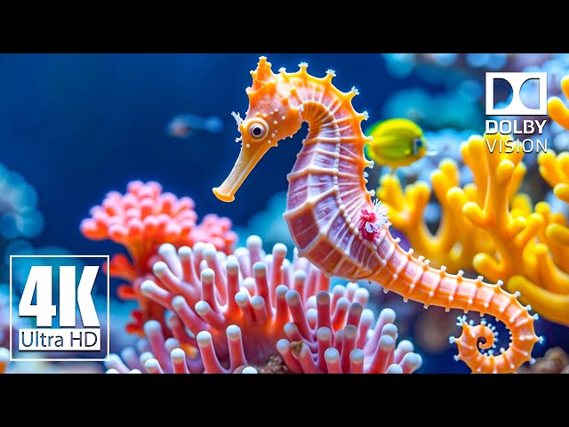 Ocean 4K ULTRA HD - Stunning Coral Reefs, Vibrant Fish, and Peaceful Music for Ultimate Relaxation