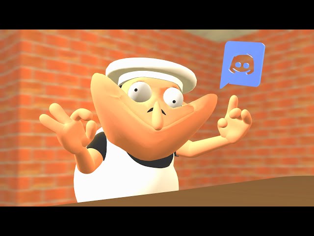 Pizza Tower: Fake Peppino's reaction to the discord memes (Gmod animation)