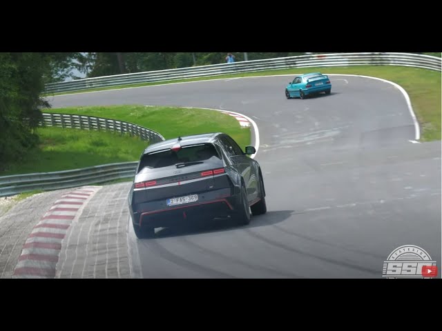 Nurburgring Hyundai Ioniq 5N under 8 with lots of slides