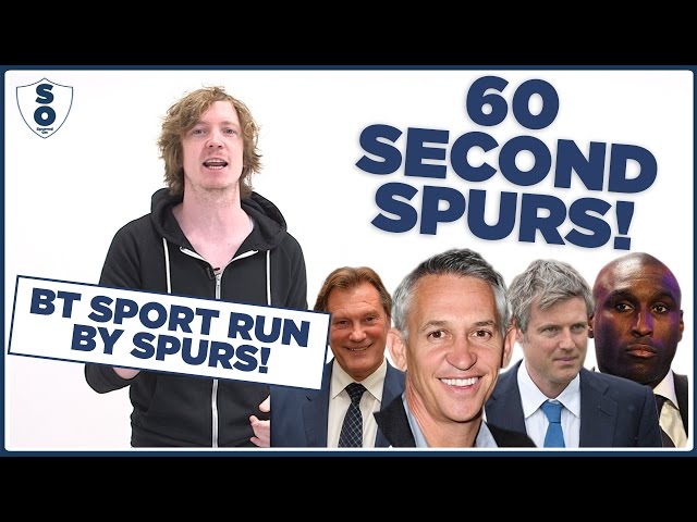 BT Sport And Zac Goldsmith Support Spurs! | 60 Second Spurs | Spurred On