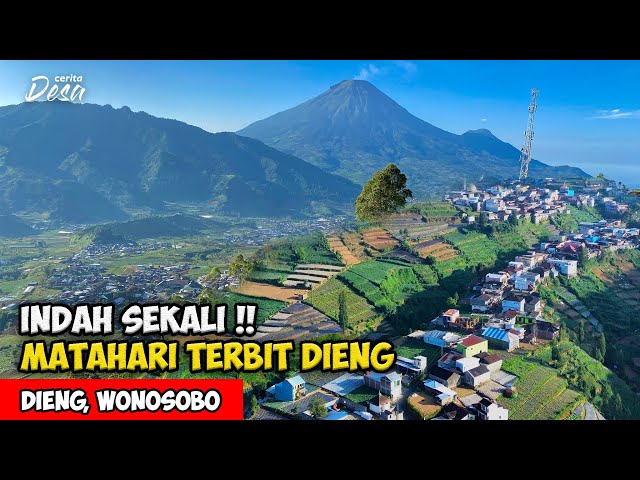 INDAH SEKALI !! SUASANA MATAHARI TERBIT (SUNRISE) DARI DESA DIENG - Cerita Desa Wonosobo