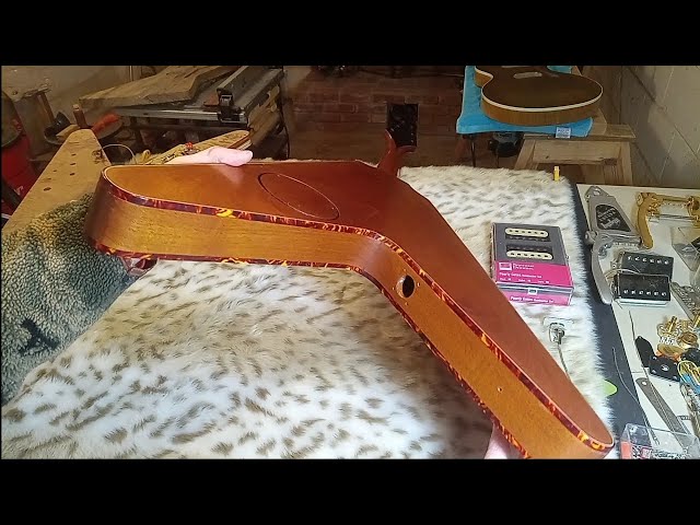 V6.  Building A 58 Chambered Body Flying V Replica Per Vintage & Modern Specs.  Honduran Mahogany.