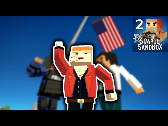 The assasination attempt on Donald Trump recreated in Simple Sandbox 2