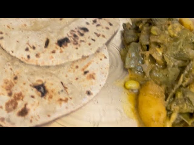 Bajre ki roti aur aloo sim ki sabji kese banaye | watch now