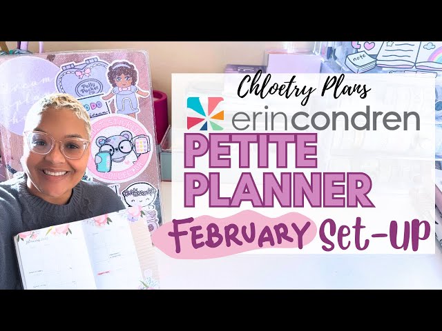 Erin Condren Petite Planner Set-Up | February Goals