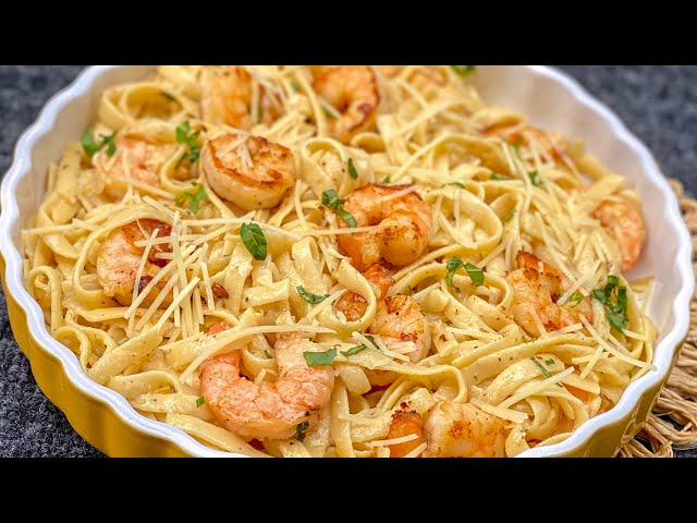 How to Make Alfredo Shrimp Pasta Quick and Easily -30-Minute Meal