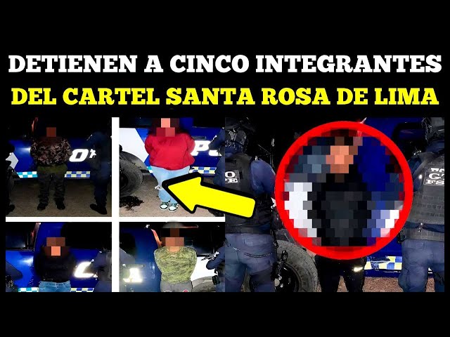 Detienen a cinco integrantes del C4rtel Santa Rosa de Lima