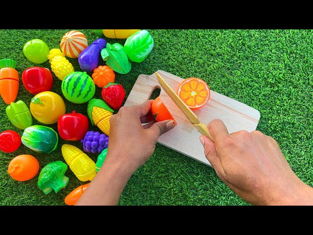 How to Cutting Wooden & Plastic Fruit Vegetables, Mango Kiwi | Satisfying Video Squishy ASMR