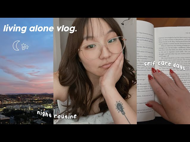 living alone vlog 🍵 home-cooked meals, gym workout, skincare routine