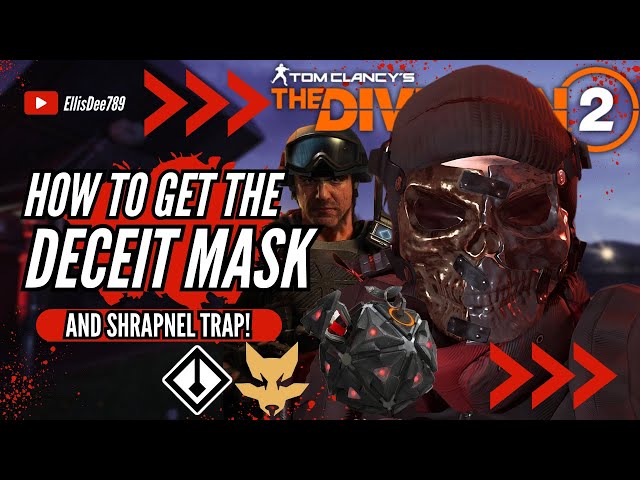 How to get SECRET HUNTER DECEIT MASK + SHRAPNEL TRAP Coney Island MANHUNT SCHAEFFER - The Division 2