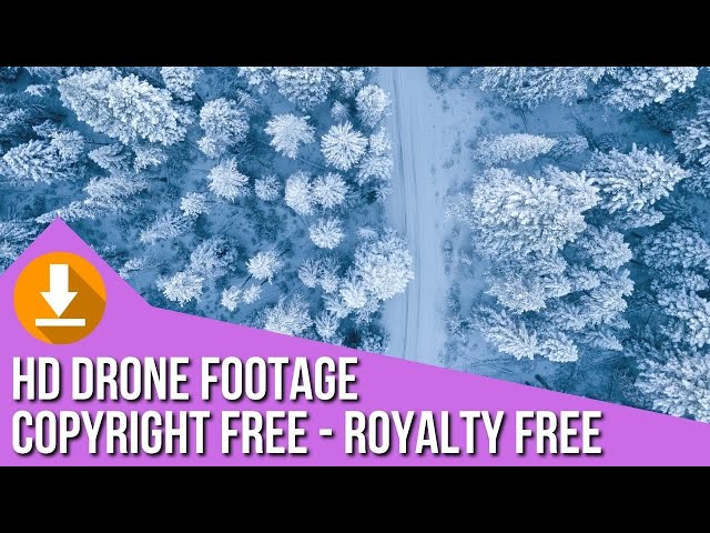 HD Drone Footage Nature Video Mountains Snow No Copyright Royalty Free Video No Sound No Music