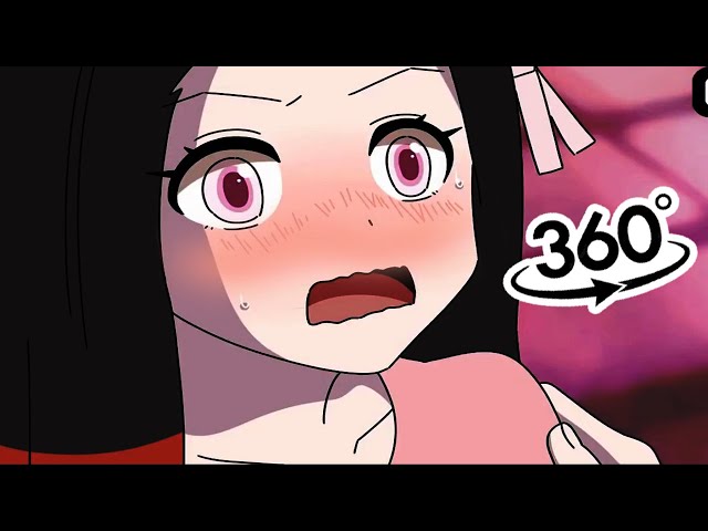 😳NEZUKO Don't CONTAIN YOURSELF😱ROMANTIC MOMENTS Zenitsu x nezuko⚡demon slayer vr (anime vr)