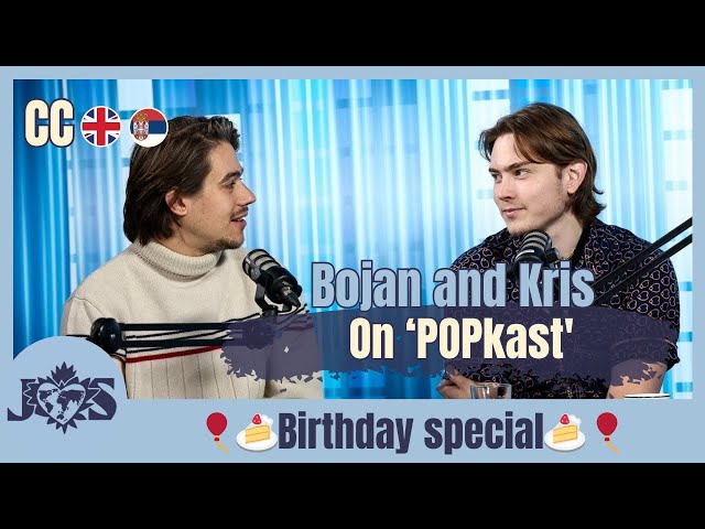 [ENG SUB] 🎈Birthday special 🍰 Bojan Cvjetićanin and Kris Guštin on POPkast, 24ur (12.11.2024)