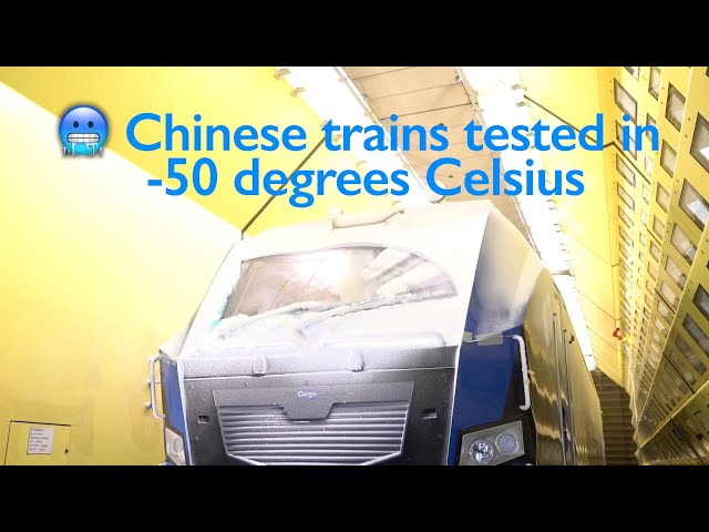 World's largest wind tunnel in Vienna tests Chinese trains' performance in extreme cold