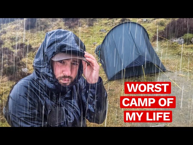 SOLO Mountain Camping in a RAIN STORM | My tent was tested to the LIMIT