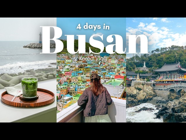 Trip to Busan| 4 day itinerary, Gamcheon cultural village, cafes, Sky capsule| Korea Vlog