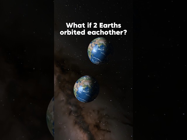 What if 2 earths orbited each other? #space #universe #spacesim