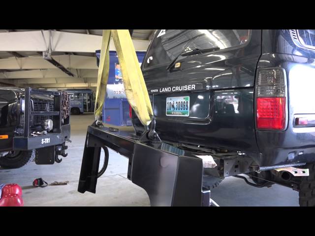 Toyota Land Cruiser vs Siberia: Slee Off Road Rear Bumper Install Part 12