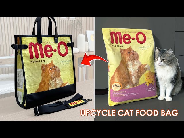 UPCYCLING CAT FOOD BAG (ASMR)