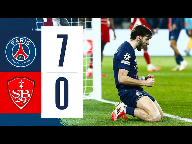 MAGNIFICENT SEVEN AT HOME: Highlights of PSG - Brest | Champions League 📺⚽️