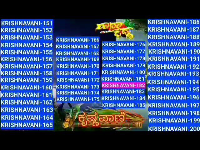 Radha Krishna serial Krishna vani or sandesh in Kannada