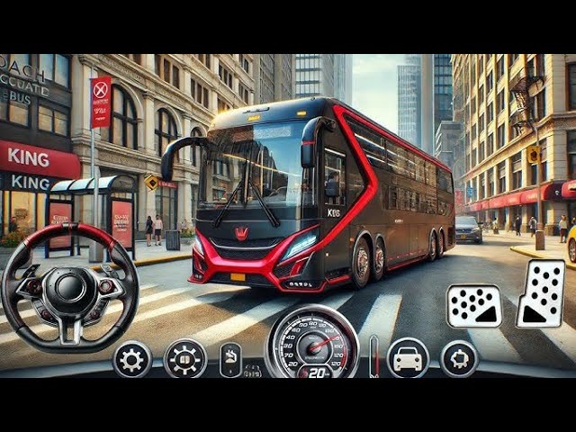 Coach Articulated Bus Realistic Driving - New Bus in City Multiplayer EVO - Android GamePlay