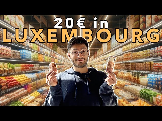 20€ Grocery Shopping in Luxembourg, in Europe.