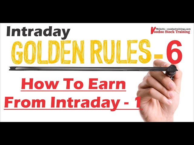 How To Earn From Intraday - 1 || Intraday Golden Rules