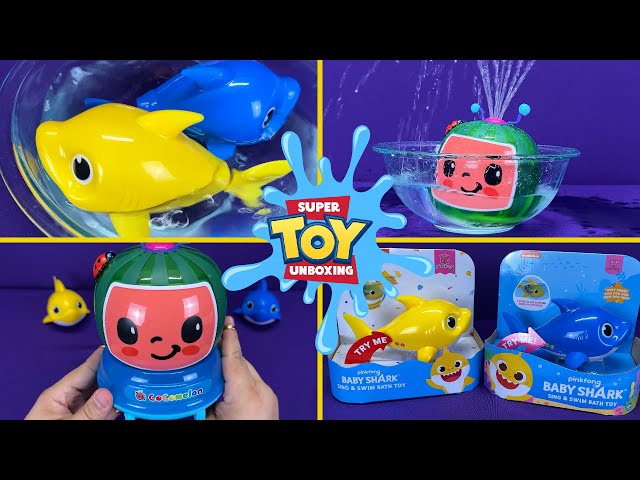 Cocomelon & Baby Shark Water Toys Compilation Satisfying with Unboxing (ASMR Video)