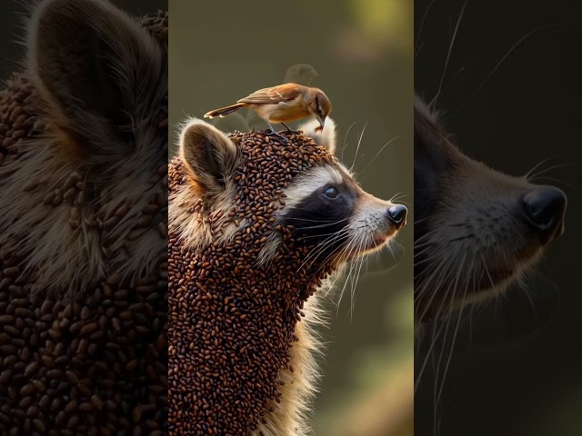 Raccoon vs. Bugs: A Tiny Hero 🦝🐦