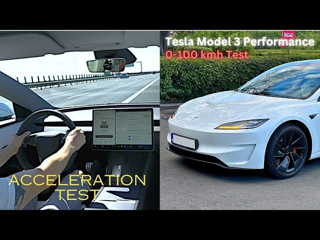 2024 Tesla Model 3 Performance: 5x 0-100 km/h Acceleration Test & New Track Mode v3