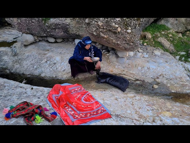 Bakhtiari Nomadic Life: 75-Year-Old Grandma's Mountain Trail for Fresh Water!