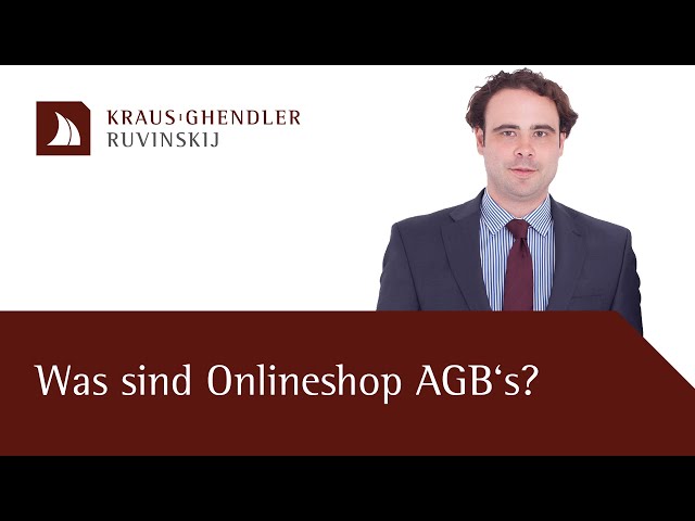 Was sind Onlineshop AGB? - Erklärt vom Anwalt