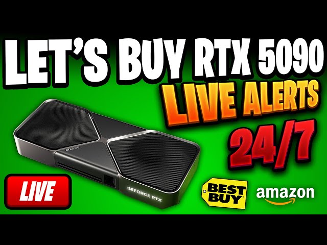 RTX 5090, 5080 RESTOCK LIVE 24/7 TRACKER, DROPS, ALERTS!