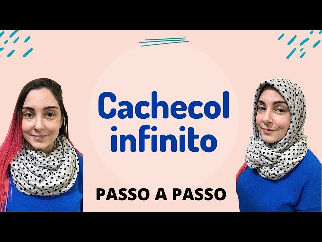 Como fazer CACHECOL INFINITO passo a passo para iniciantes na costura